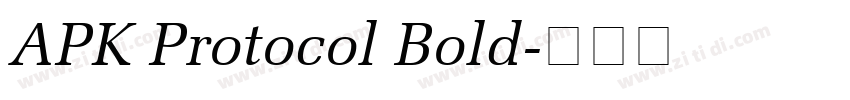 APK Protocol Bold字体转换 APK Protocol Bold字体转换